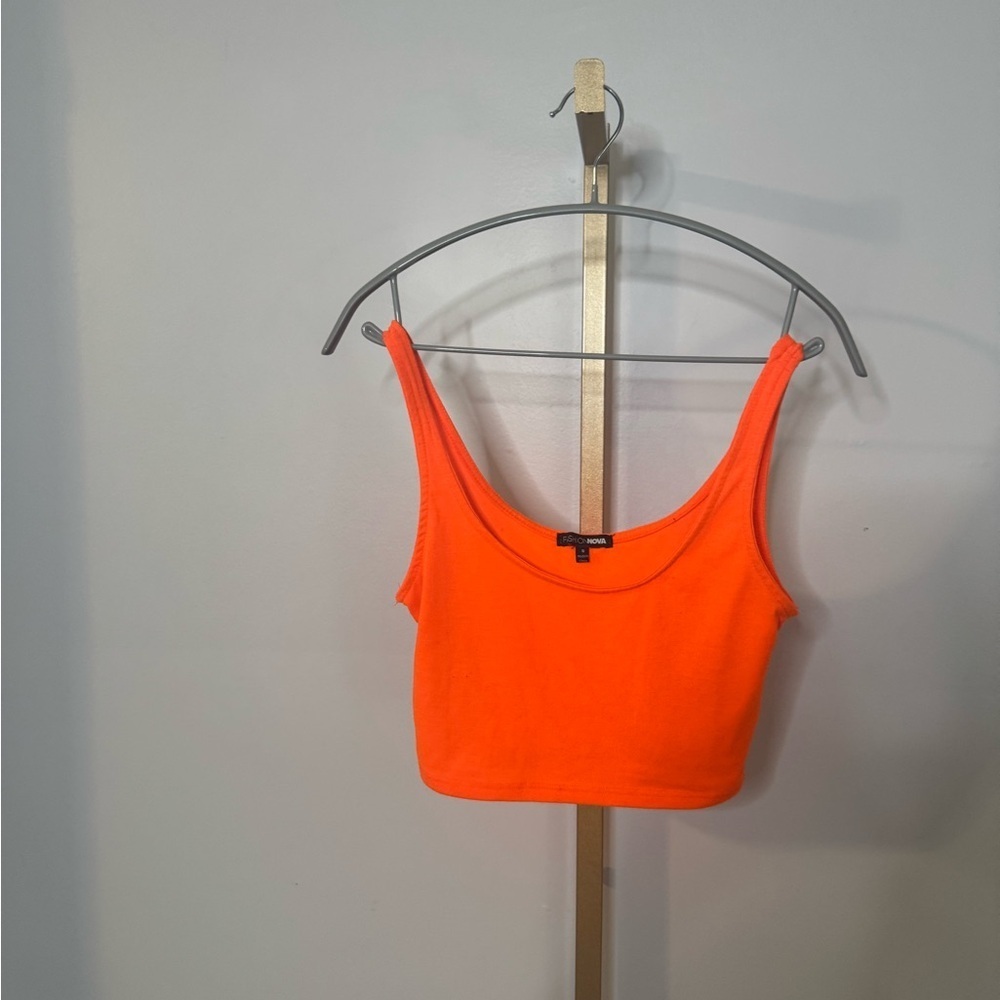 Bright Orange Crop Top - Picture 2 of 6